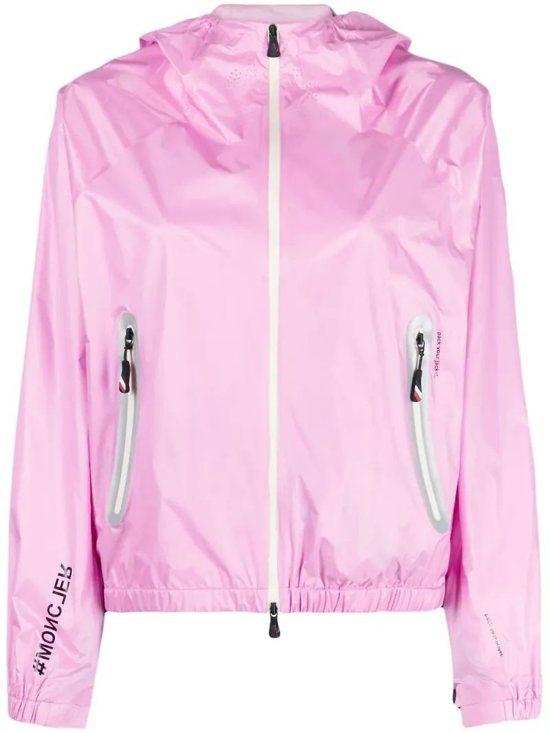 Moncler Grenoble Crozat vindjacka med huva - Rosa
