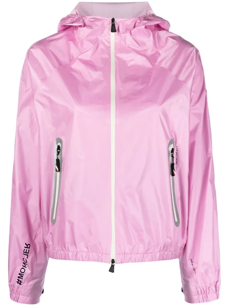 Moncler Grenoble Crozat vindjacka med huva - Rosa