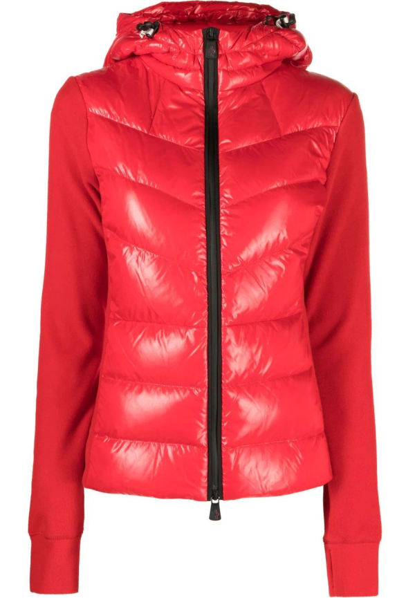 Moncler Grenoble dunjacka med huva - Röd