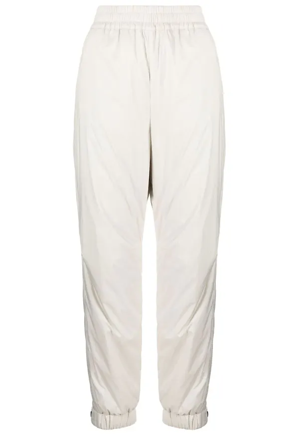 Moncler Grenoble elastiska sweatpants - Vit