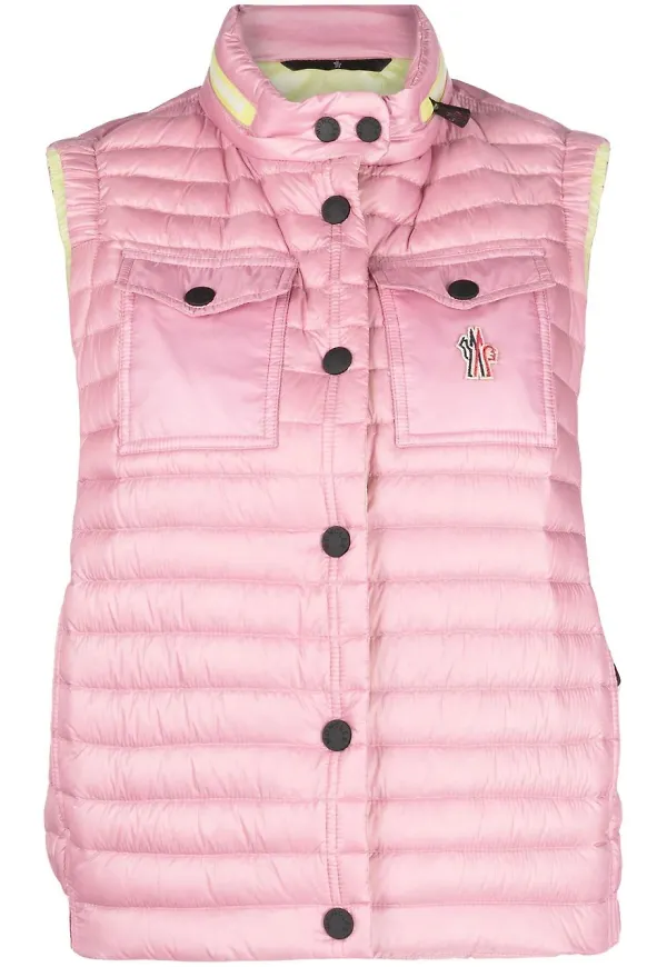 Moncler Grenoble Gumiane dunväst - Rosa