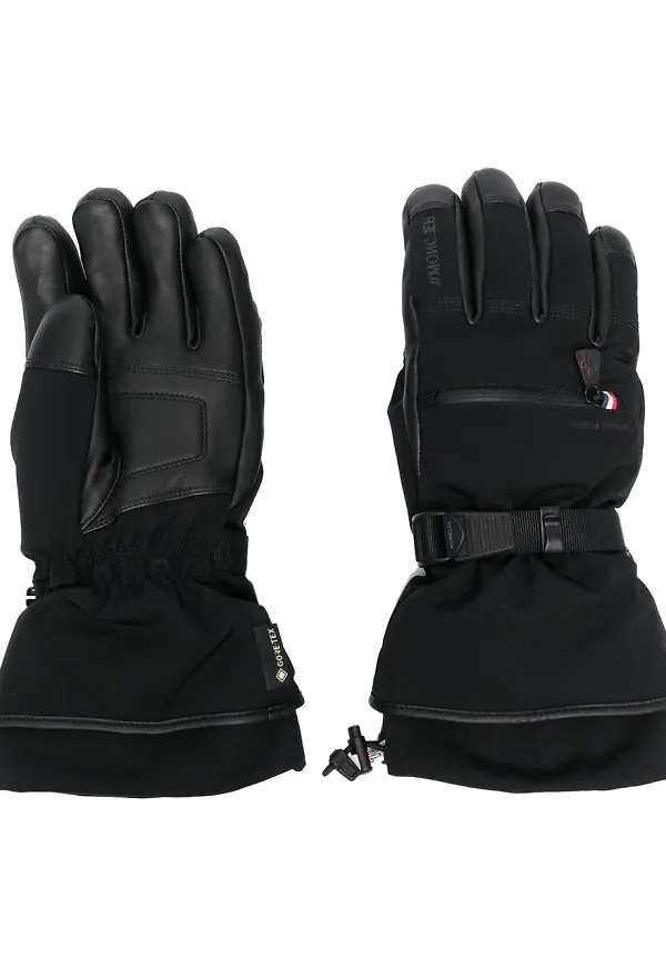 Moncler Grenoble handskar med ficka - Svart