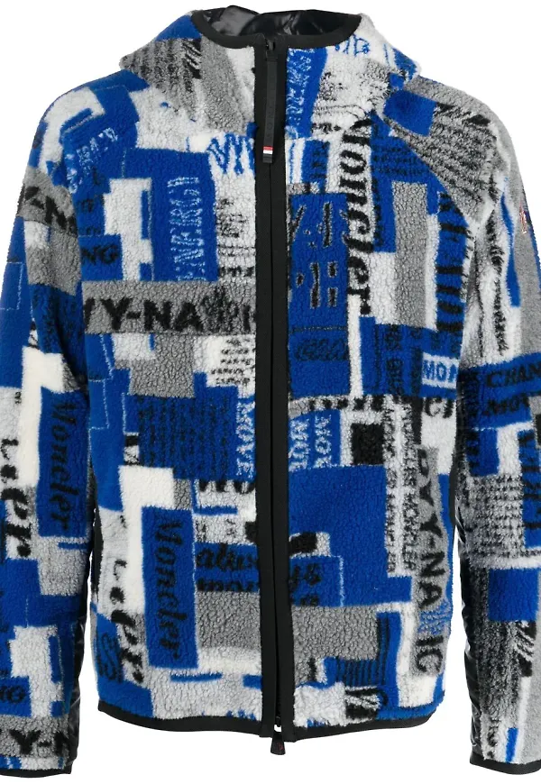 Moncler Grenoble jacka med huva - Blå