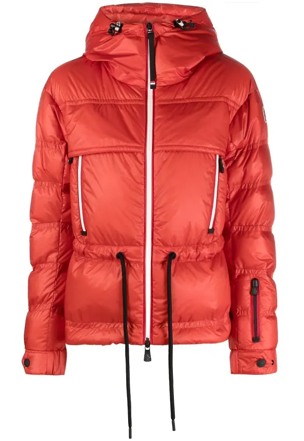 Moncler Grenoble jacka med huva - Röd