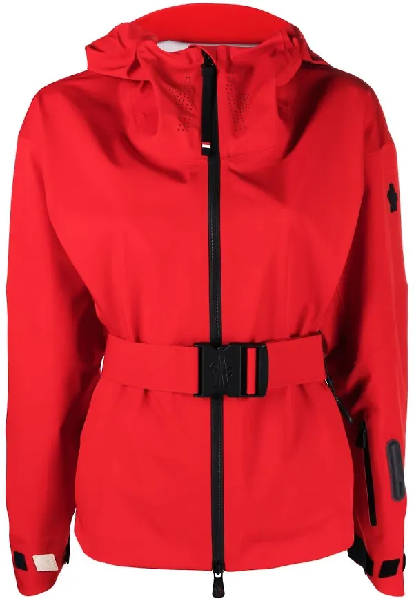 Moncler Grenoble jacka med huva - Röd