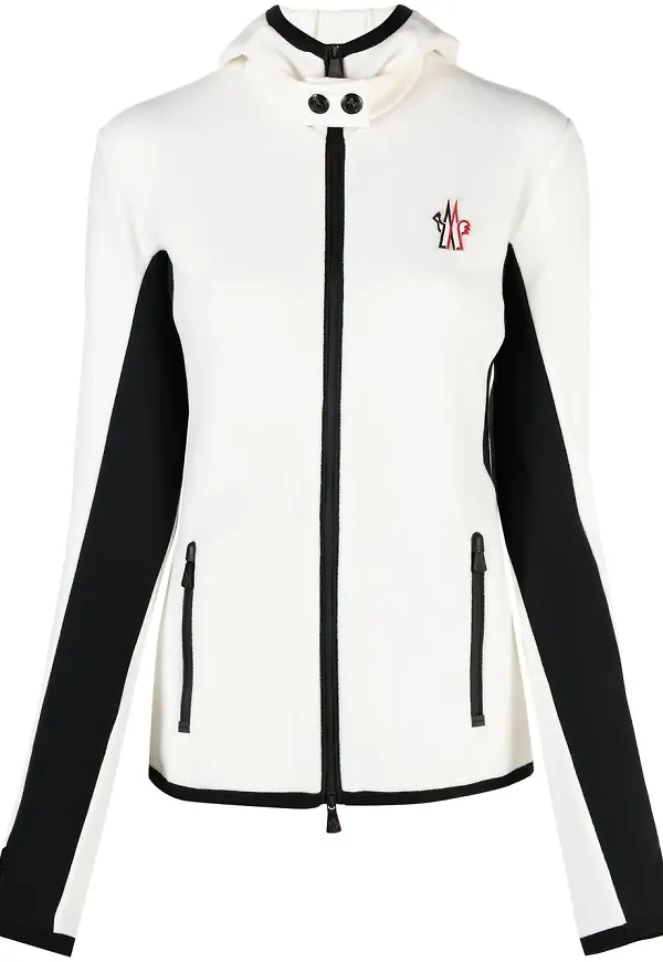 Moncler Grenoble jacka med huva - Vit