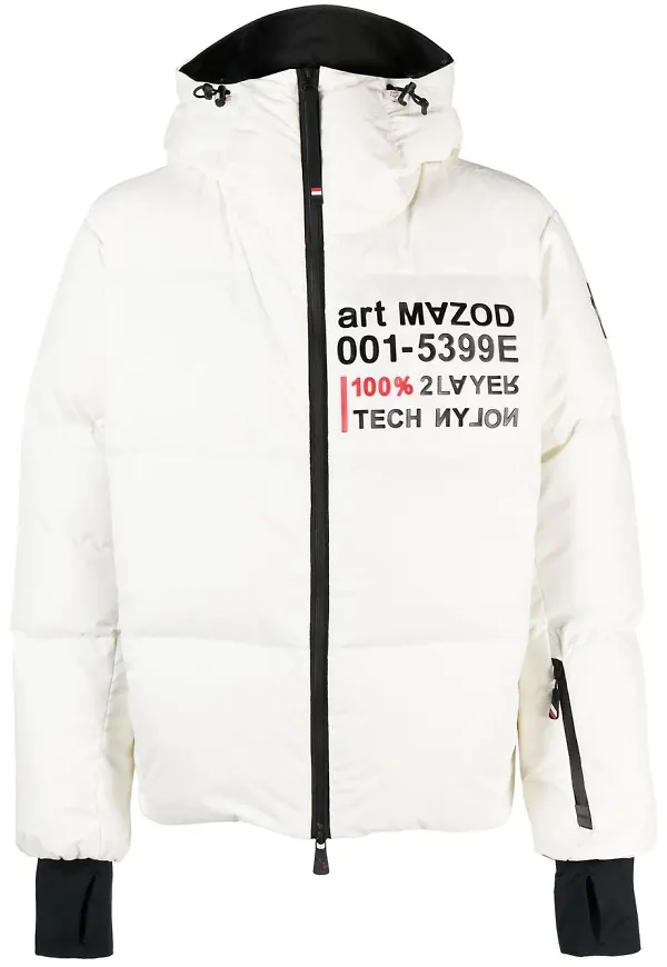 Moncler Grenoble jacka med huva - Vit