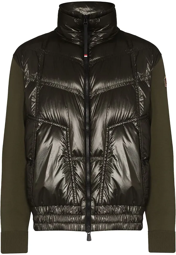 Moncler Grenoble jacka med vadderad panel - Grön