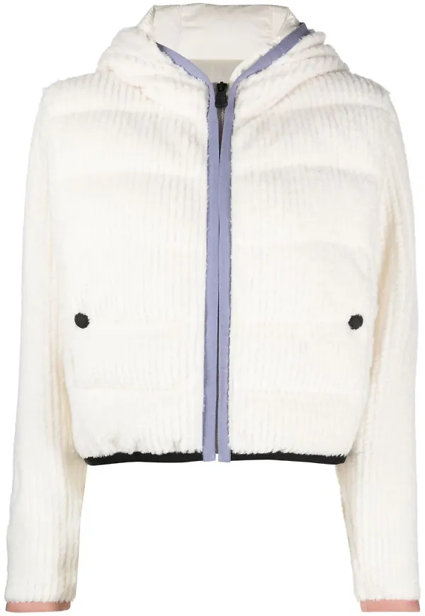 Moncler Grenoble kort puffjacka - Vit
