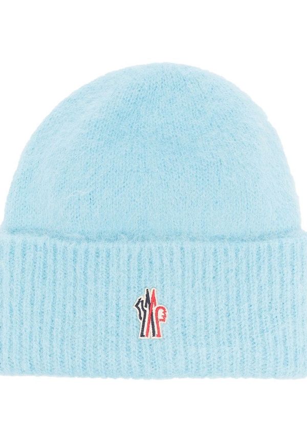 Moncler Grenoble mössa med logotypapplikation - Blå