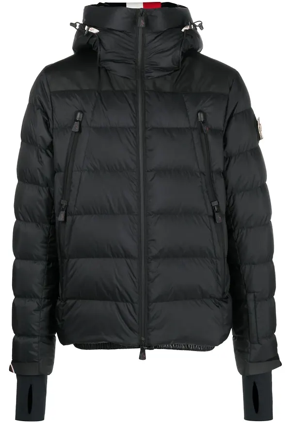 Moncler Grenoble quiltad dunjacka - Svart
