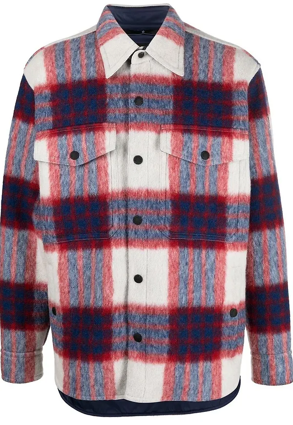 Moncler Grenoble skotskrutig jacka - Röd