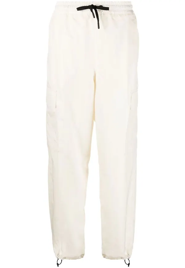 Moncler Grenoble sweatpants i cargo-modell - Vit