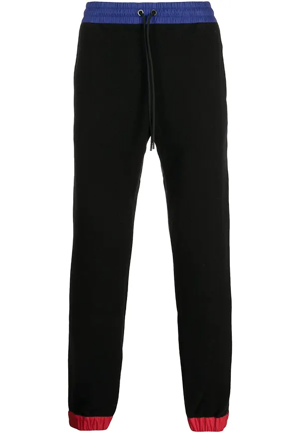 Moncler Grenoble sweatpants med kontrastkant - Svart