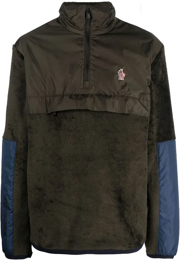 Moncler Grenoble tröja med dragkedja - Grön