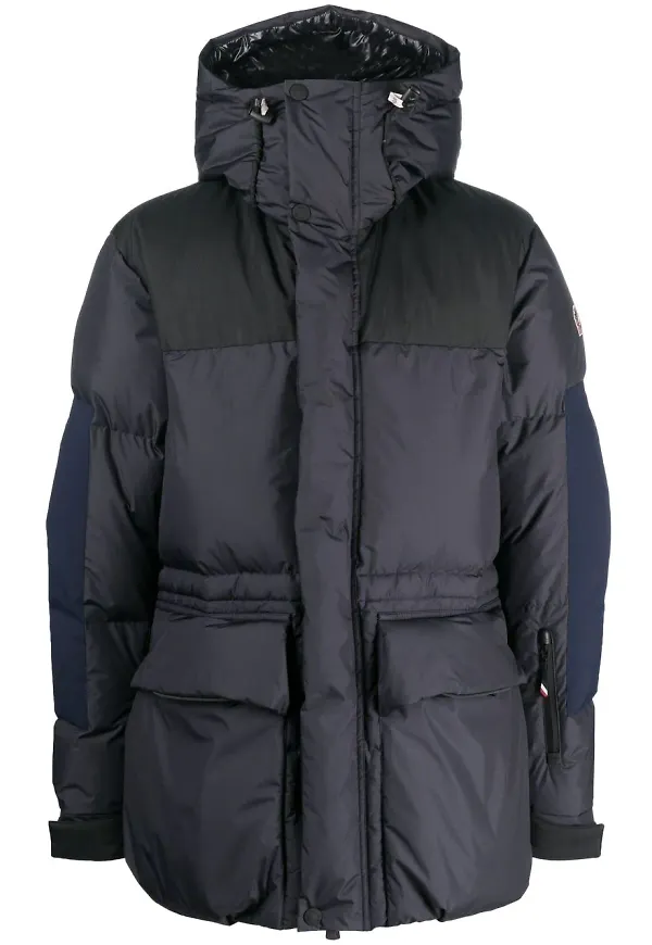 Moncler Grenoble vadderad dunrock - Blå