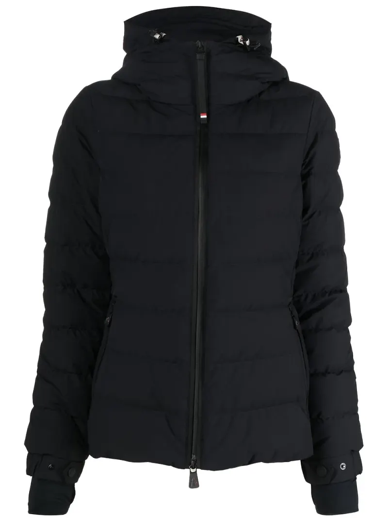 Moncler Grenoble vadderad jacka med trattformad krage - Svart