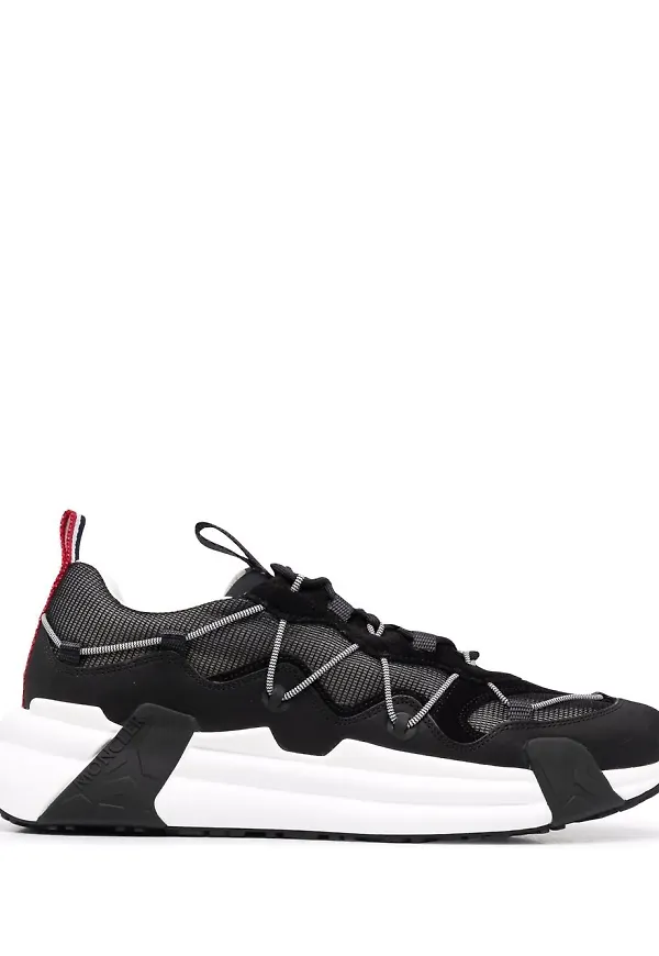 Moncler grova träningsskor - Svart
