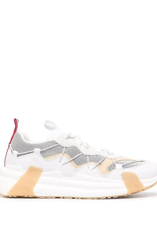 Moncler grova träningsskor - Vit