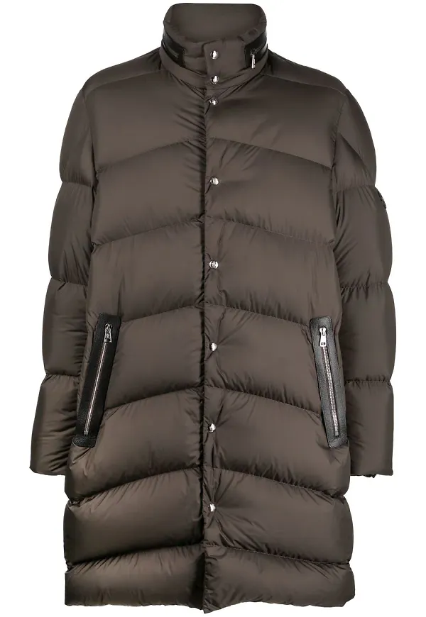 Moncler Guirec lång dunrock - Grön