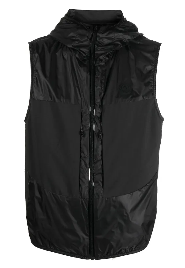 Moncler Heizo väst med huva - Svart