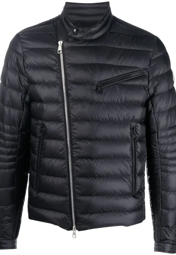 Moncler Helianthe bikerjacka - Svart