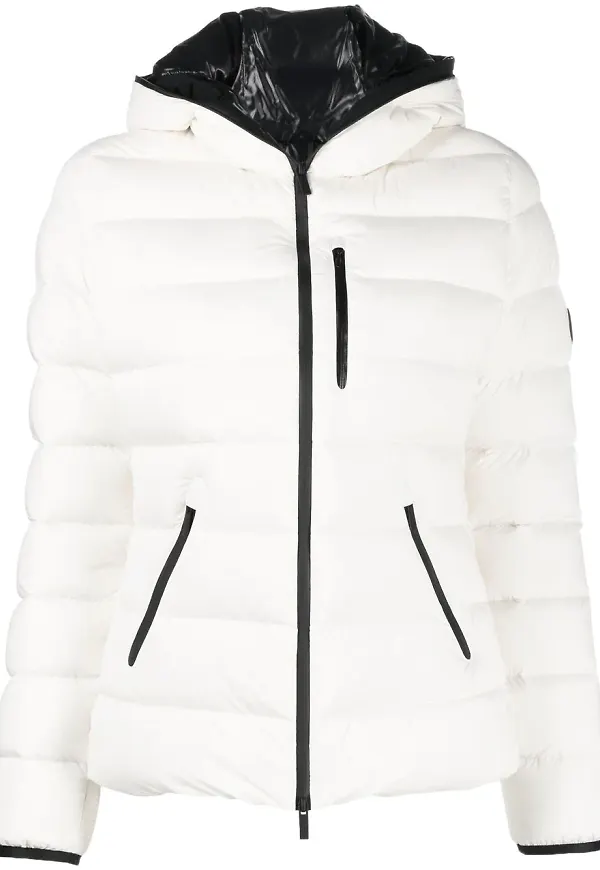 Moncler Herbe vadderad jacka - Vit