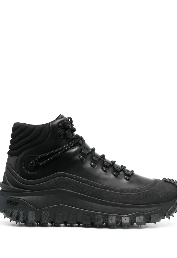 Moncler höga sneakers - Svart