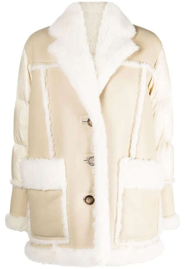 Moncler Ilay dunjacka i fårskinn - Neutral