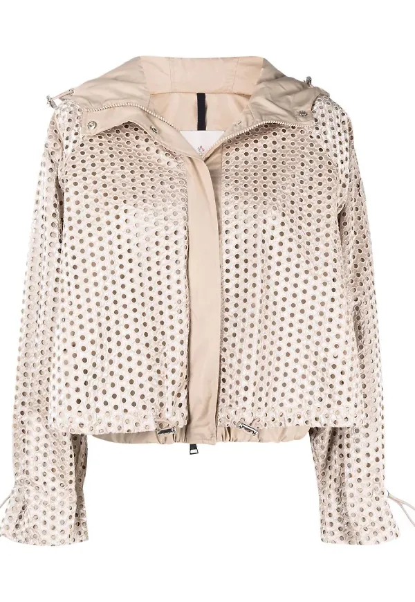 Moncler jacka med dragkedja - Neutral