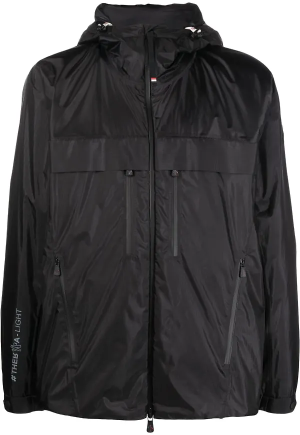 Moncler jacka med dragkedja - Svart