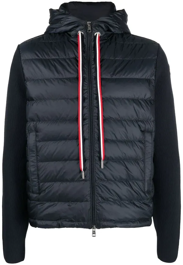 Moncler jacka med huva - Blå