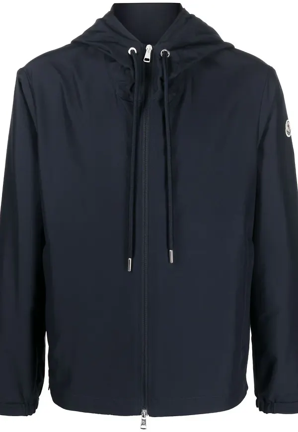 Moncler jacka med huva - Blå