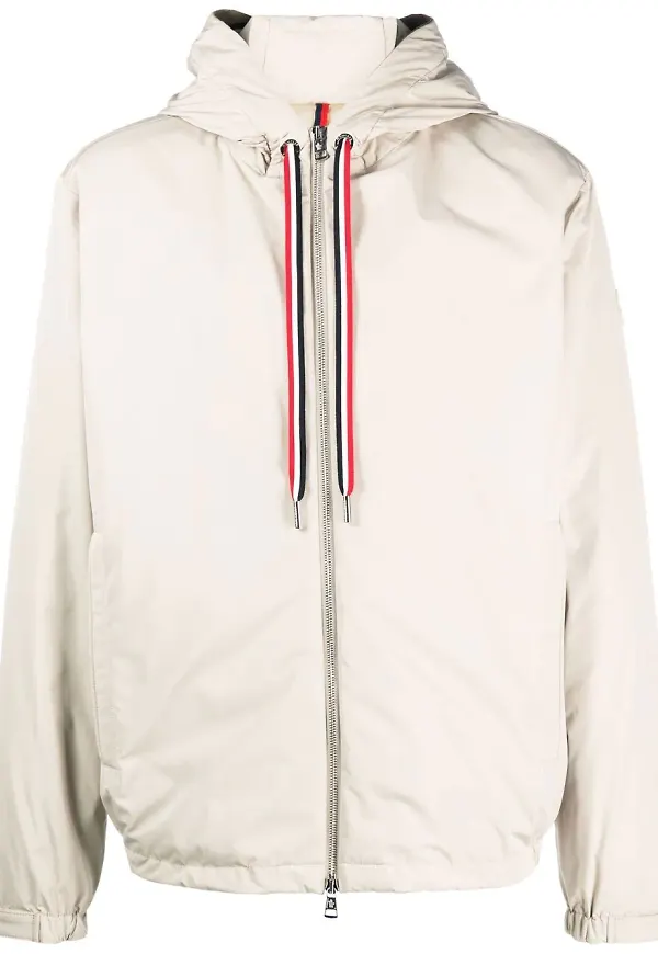 Moncler jacka med huva - Neutral