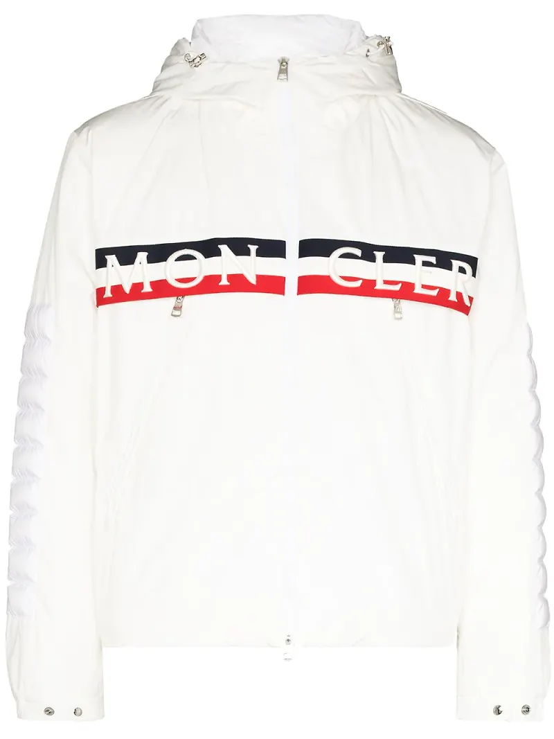 Moncler jacka med huva - Vit