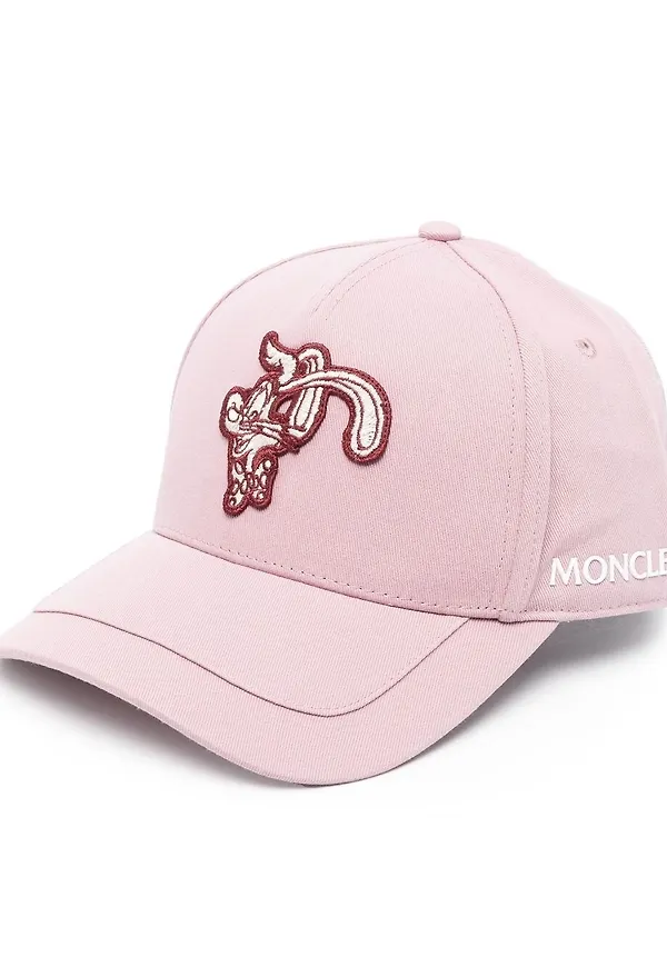 Moncler keps med justerbar passform - Rosa