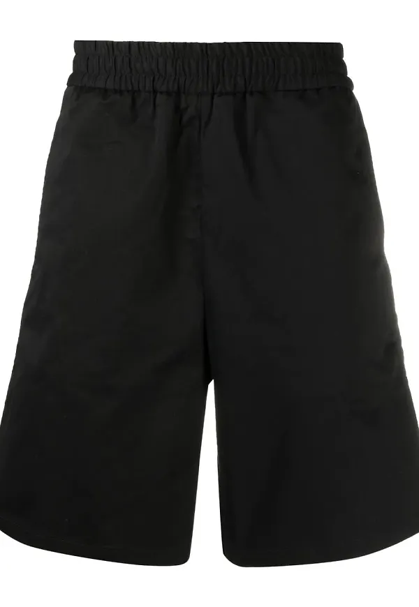 Moncler knälånga mjukisshorts - Svart