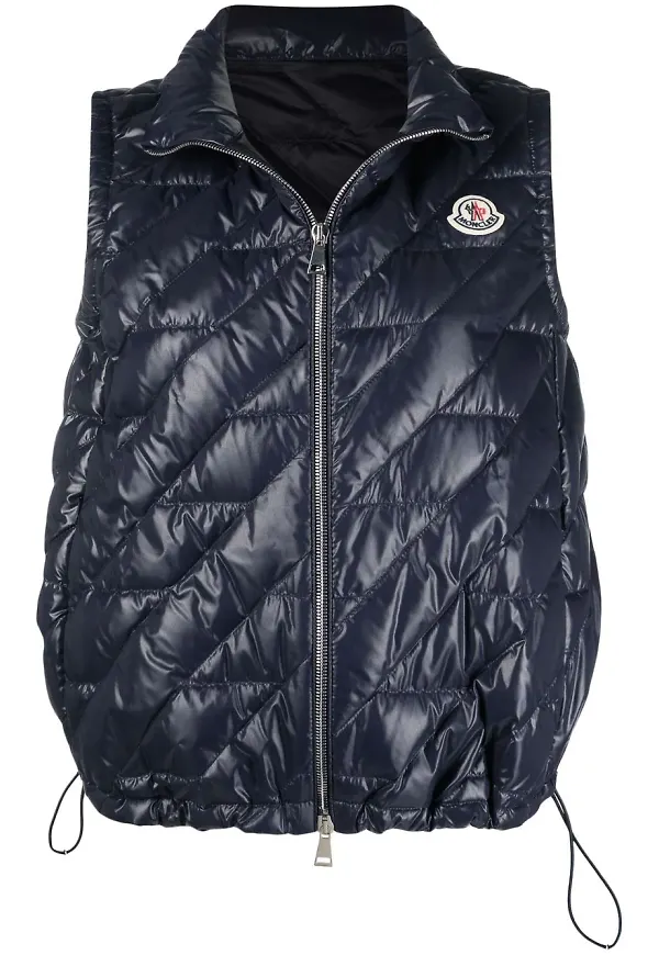 Moncler Lecroisic vadderad väst - Blå