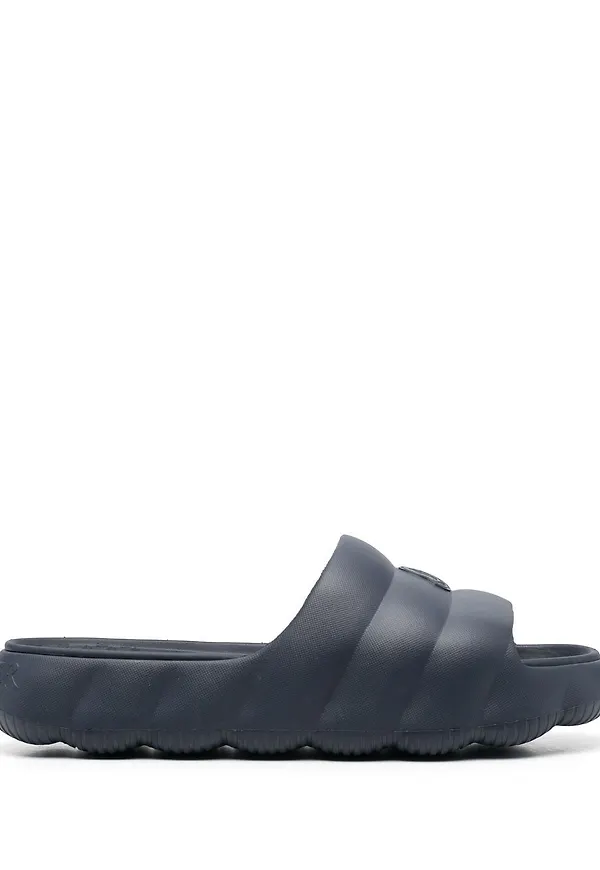 Moncler Lilo quiltade tofflor - Blå
