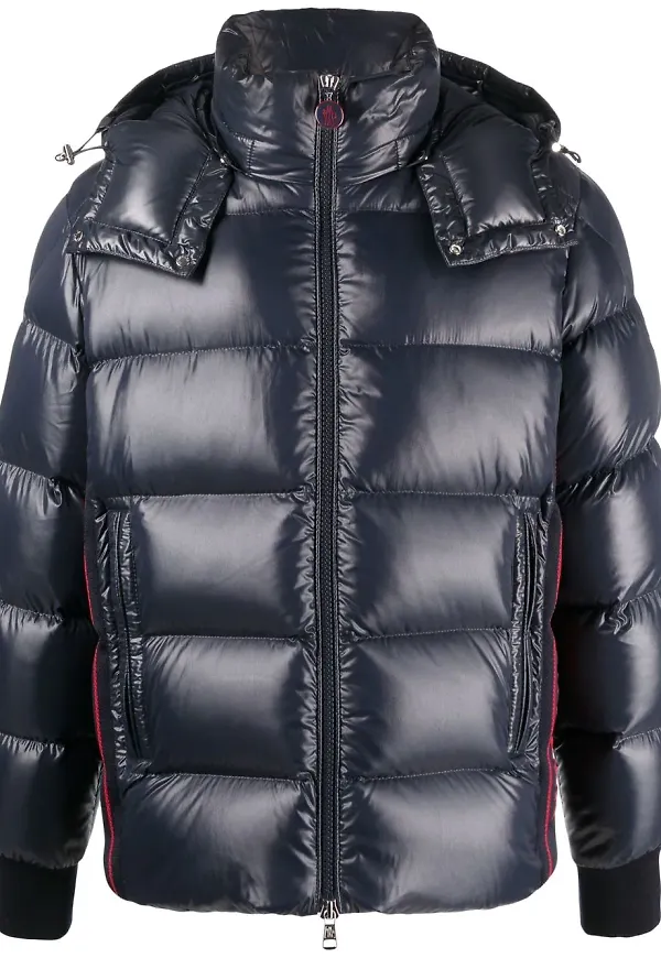 Moncler Lunetiere puffjacka med huva - Blå