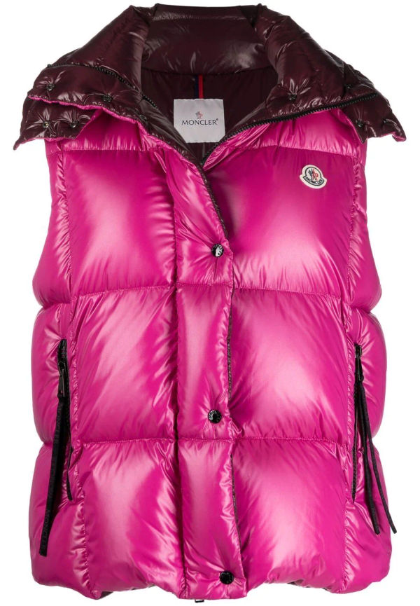 Moncler Luzule vadderad väst - Rosa