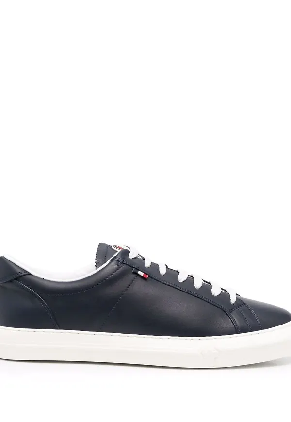 Moncler lädersneakers - Blå