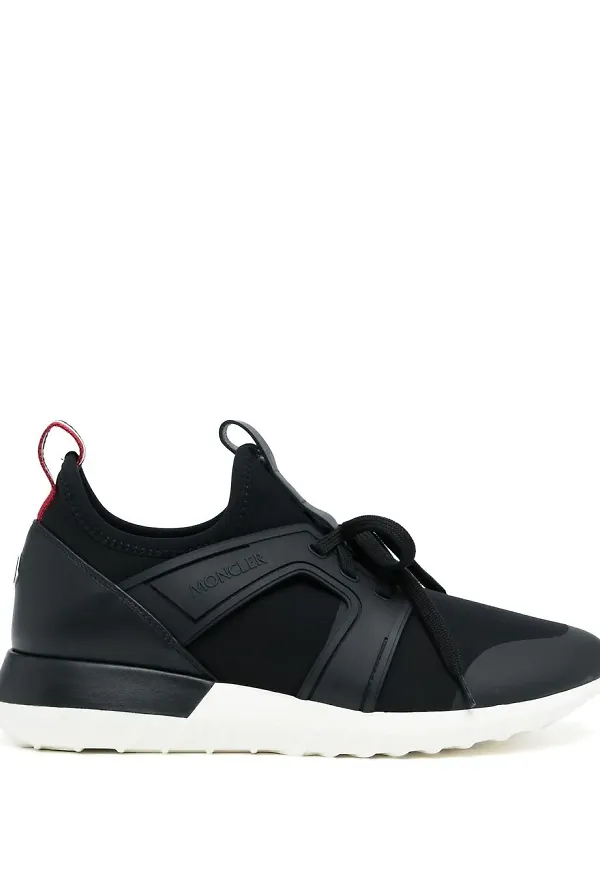 Moncler låga grova sneakers - Svart