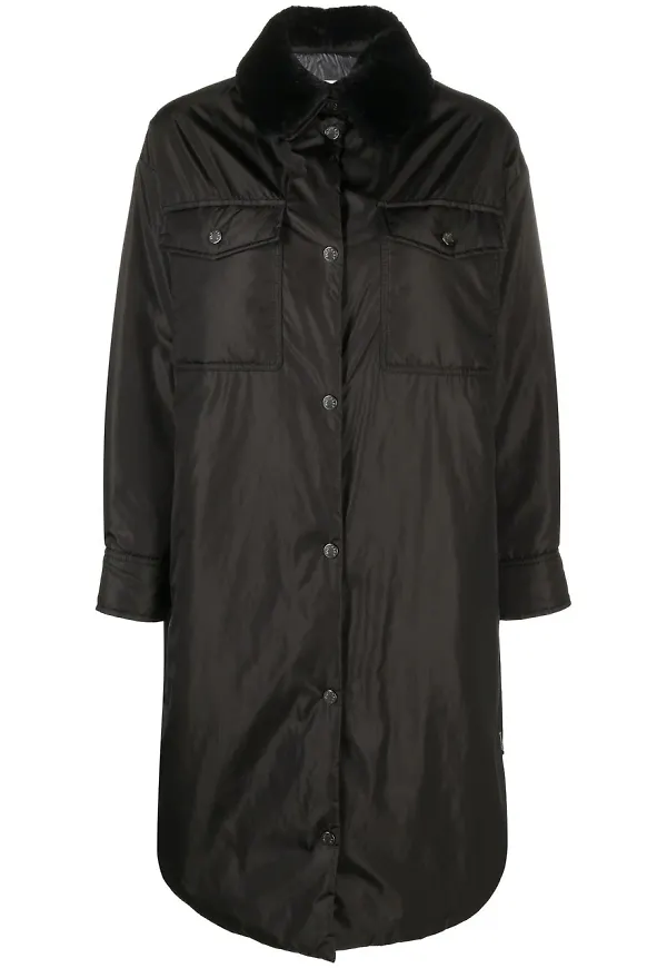Moncler lång isolerad jacka - Svart