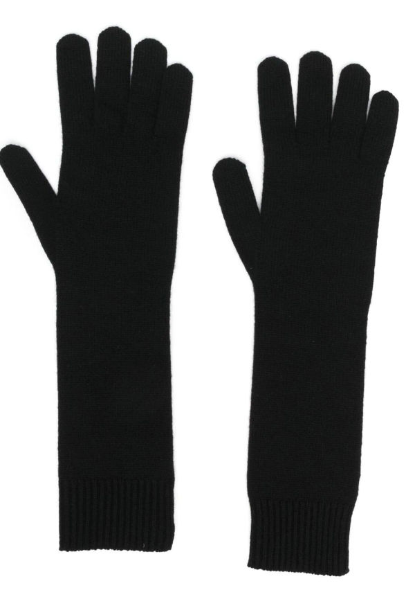 Moncler långa handskar - Svart