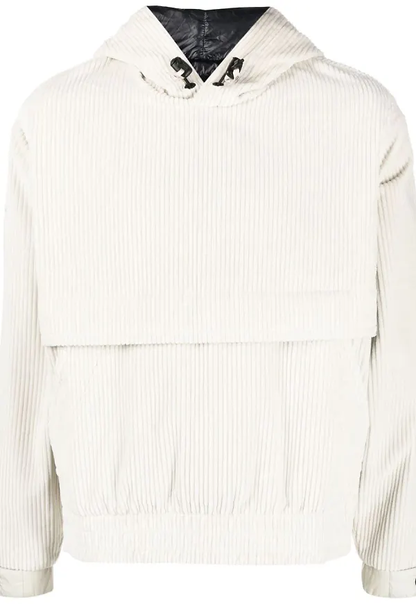 Moncler manchesterhuvtröja med dragsko - Neutral