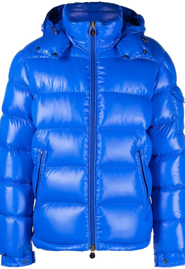 Moncler Maya dunjacka med huva - Blå