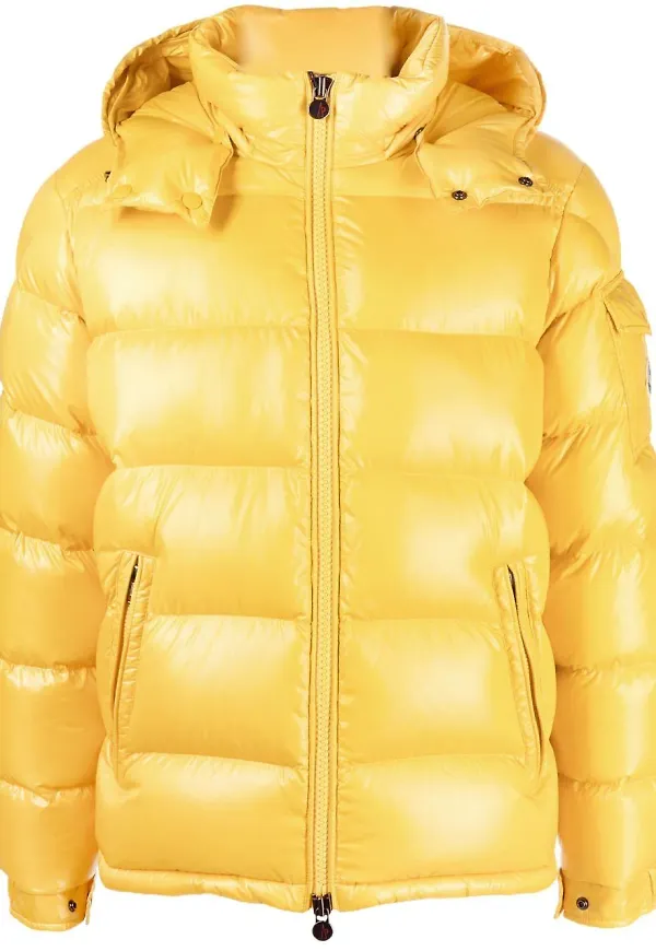 Moncler Maya vadderad jacka - Gul
