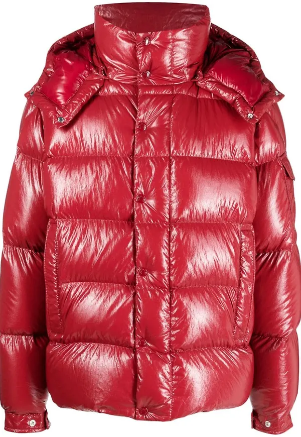 Moncler Maya vadderad jacka - Röd