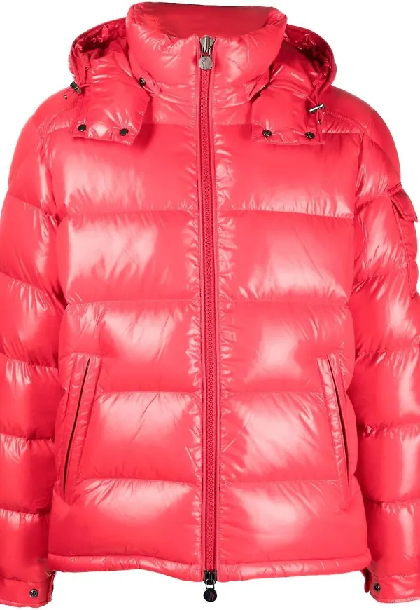 Moncler Maya vadderad jacka - Röd